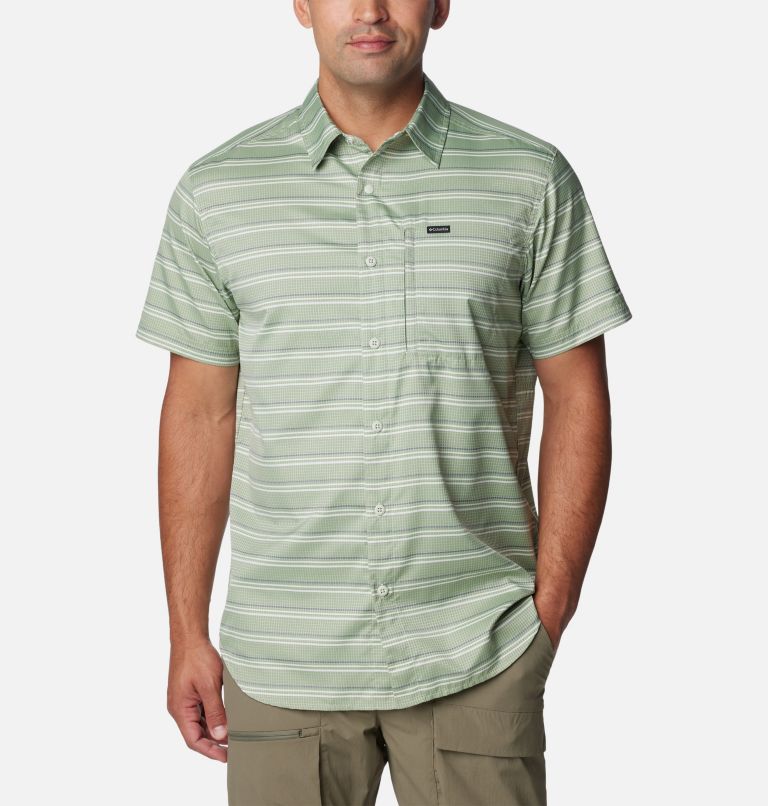 Green Men Columbia Silver Ridge™ Utility Short Sleeve Shirts | 65539651