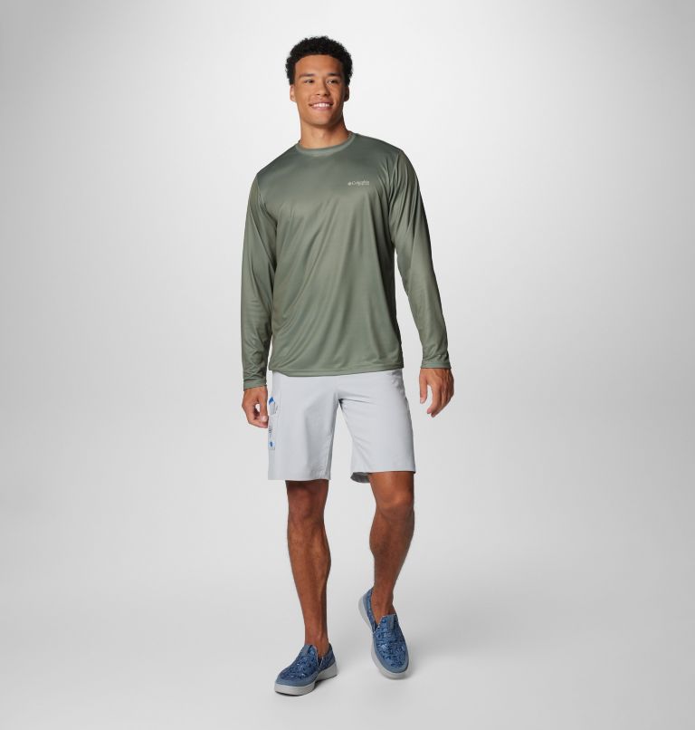 Green Men Columbia Terminal Tackle PFG™ Line Time Long Sleeve T Shirts | 71889627