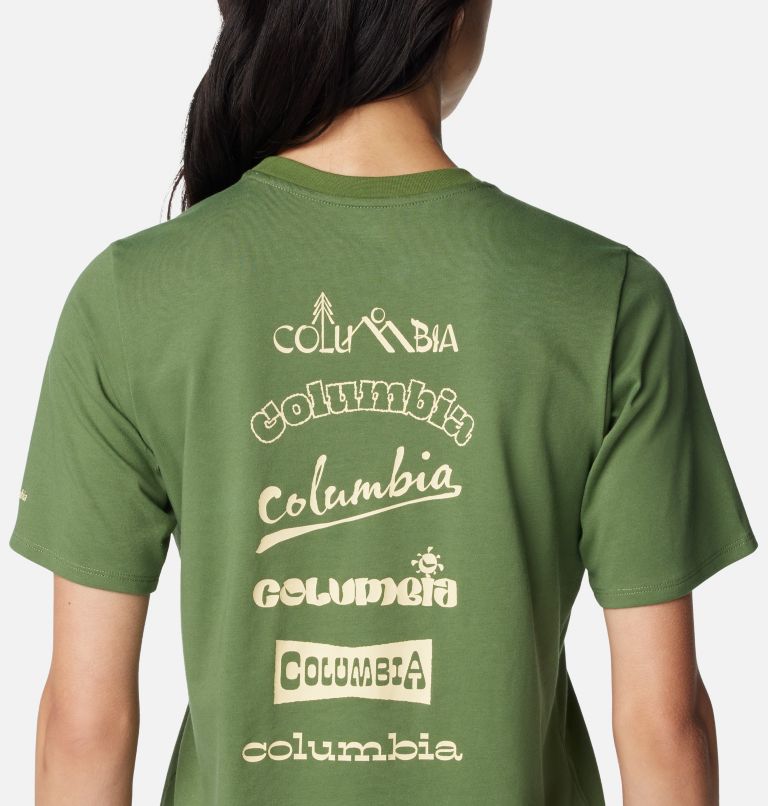 Green Women Columbia Alpine Way™ II Technical Graphic T Shirts | 41068448