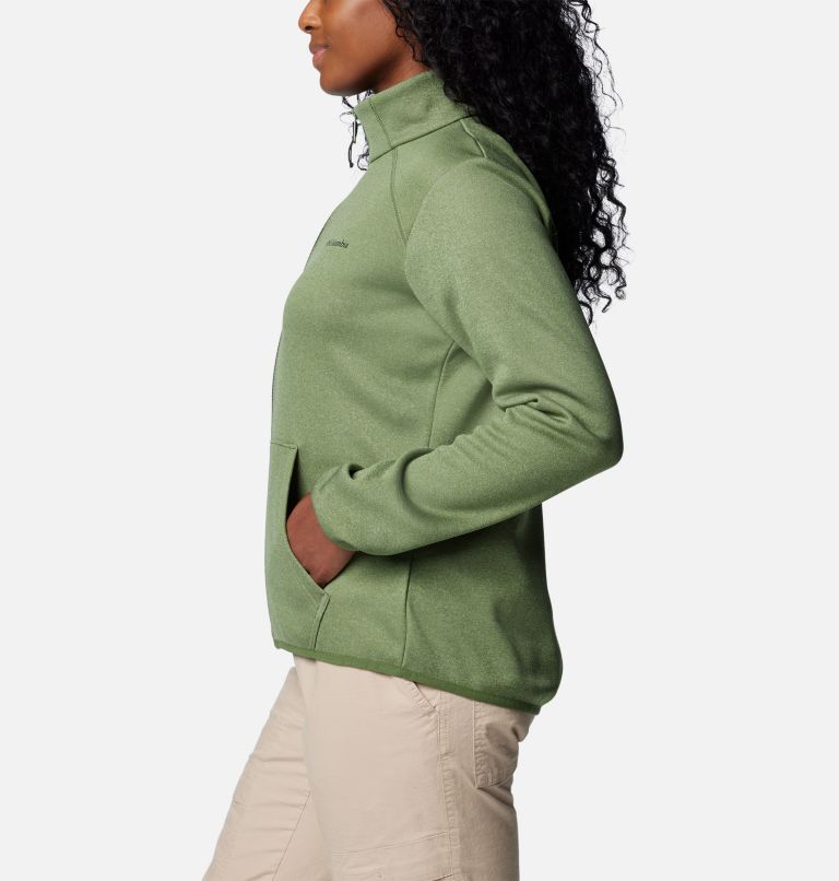 Green Women Columbia Col Hike Tech FZ Fleece Jackets | 35970527