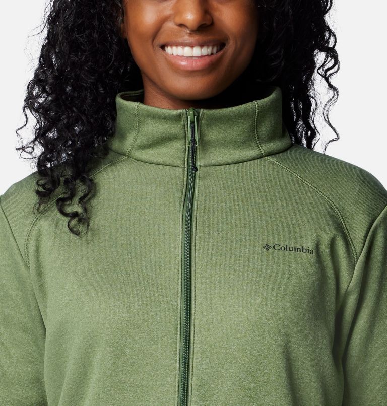 Green Women Columbia Col Hike Tech FZ Fleece Jackets | 35970527