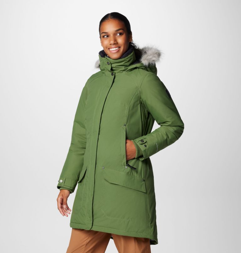 Green Women Columbia Icelandite™ TurboDown™ II Waterproof Insulated Parka | 46212692