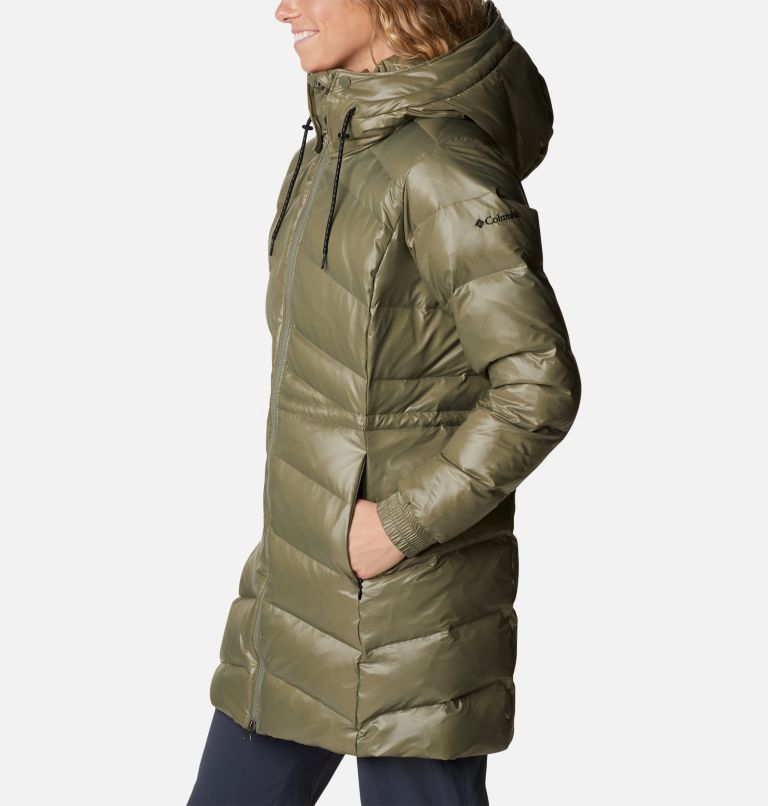 Green Women Columbia Icy Heights™ II Hooded Down Mid Puffer Jacket | 11258426