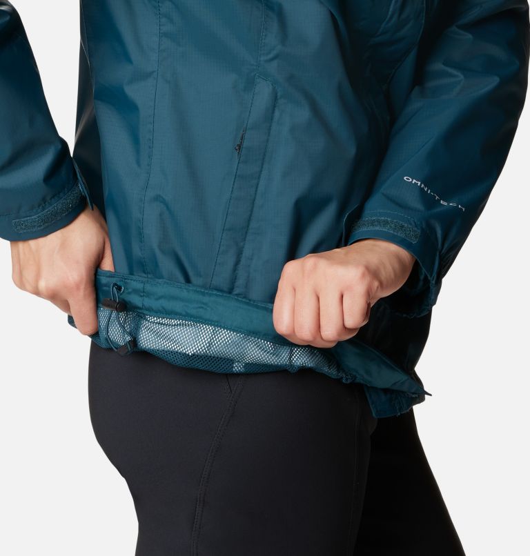 Green Women Columbia Pouring Adventure™ II Waterproof Jackets | 16789224