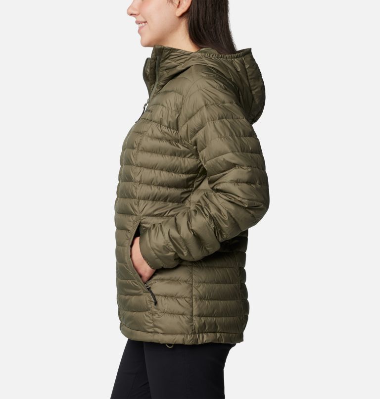 Green Women Columbia Silver Falls™ II Hooded Insulated Puffer Jacket | 74647661