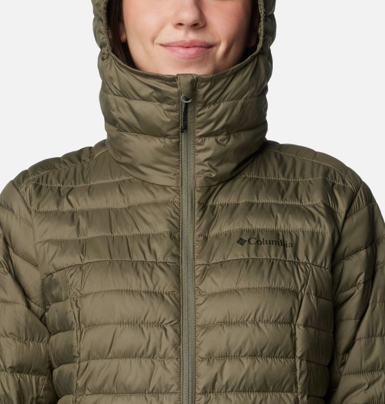 Green Women Columbia Silver Falls™ II Hooded Insulated Puffer Jacket | 74647661