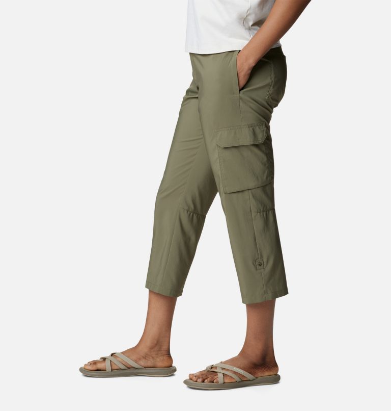 Green Women Columbia Silver Ridge Utility™ Cargo Walking Capri Hiking Pants | 40346585