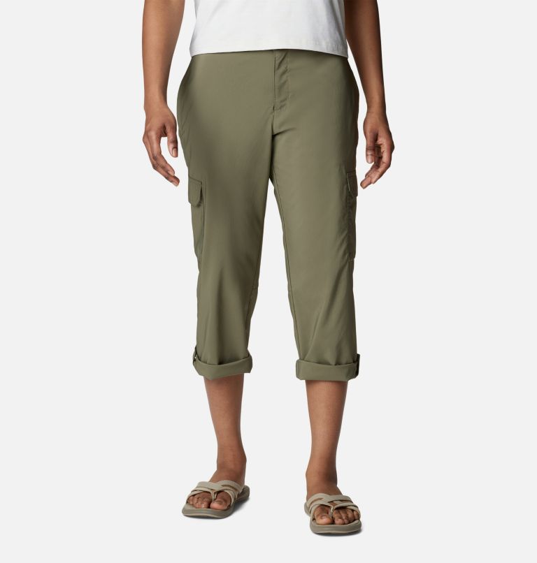 Green Women Columbia Silver Ridge Utility™ Cargo Walking Capri Hiking Pants | 40346585