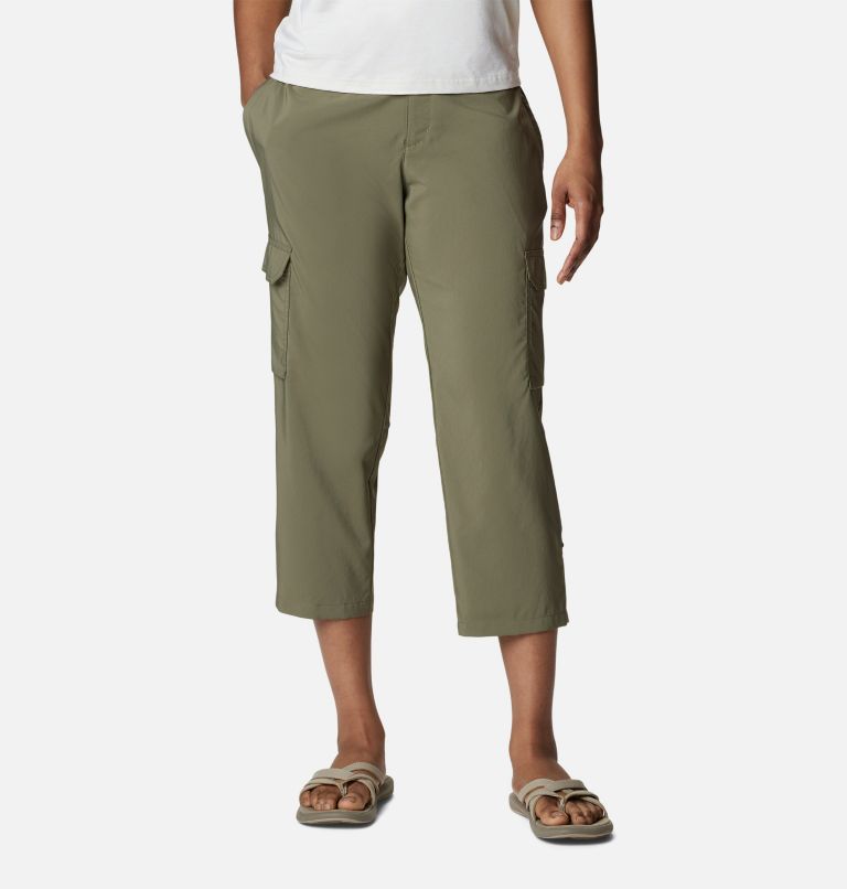 Green Women Columbia Silver Ridge Utility™ Cargo Walking Capri Hiking Pants | 40346585