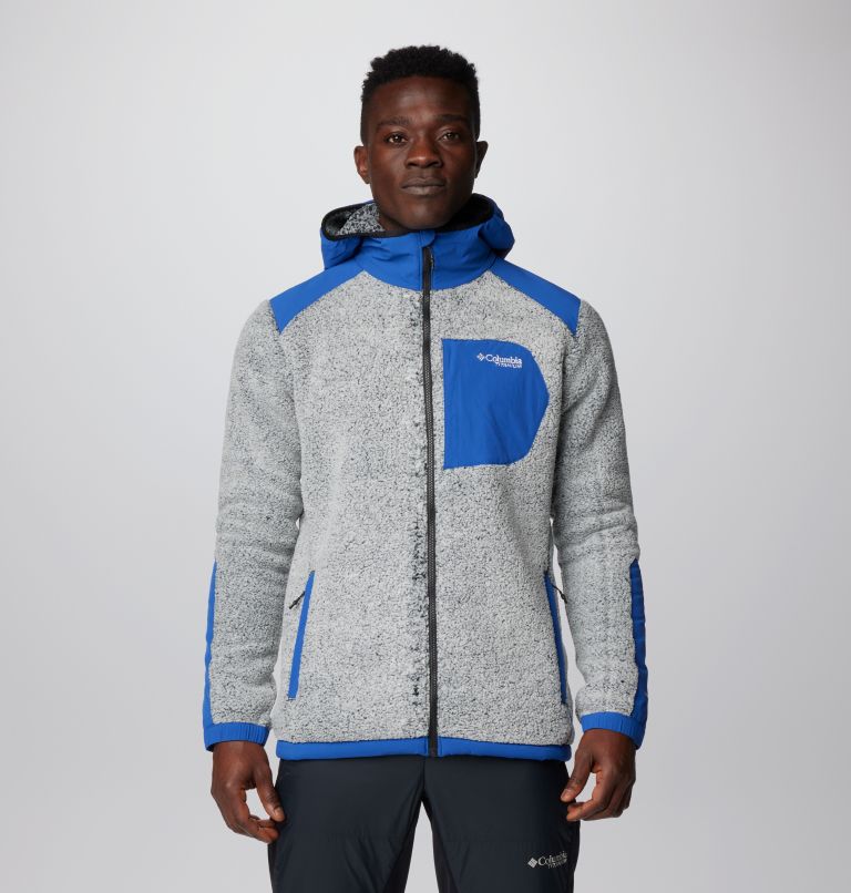 Grey Men Columbia Arctic Crest™ Technical Hooded Fleece Jackets | 62111916