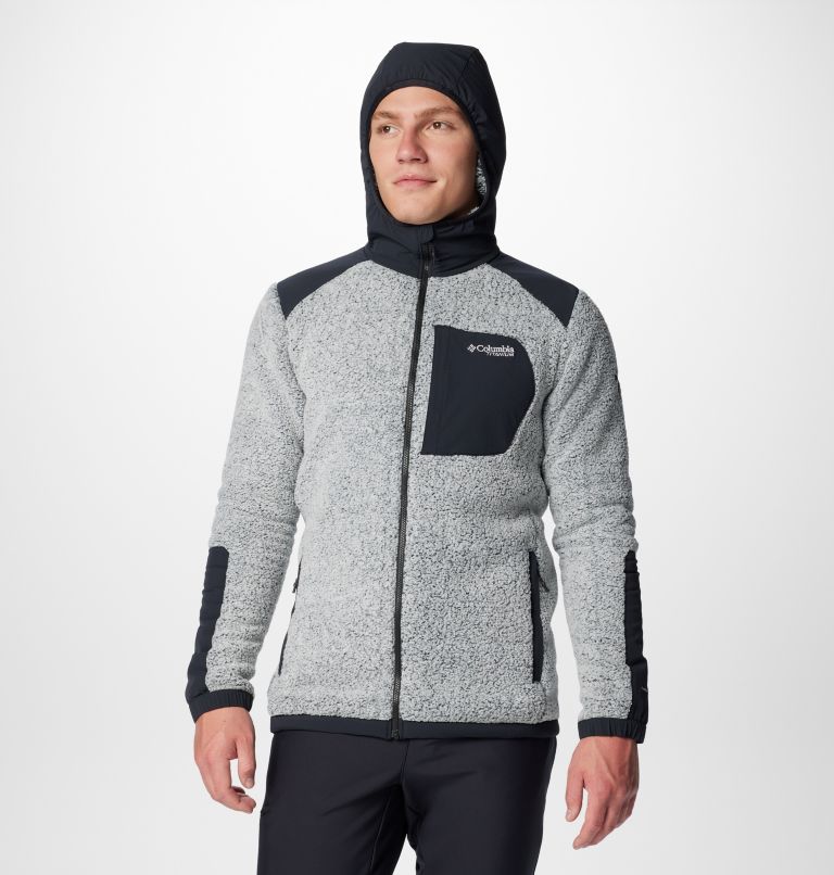 Grey Men Columbia Arctic Crest™ Technical Hooded Fleece Jackets | 9619632