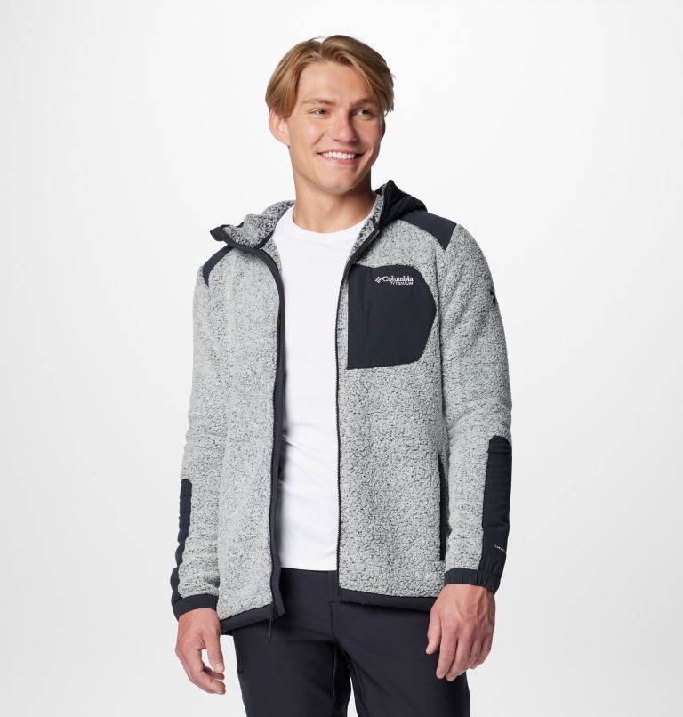 Grey Men Columbia Arctic Crest™ Technical Hooded Fleece Jackets | 9619632