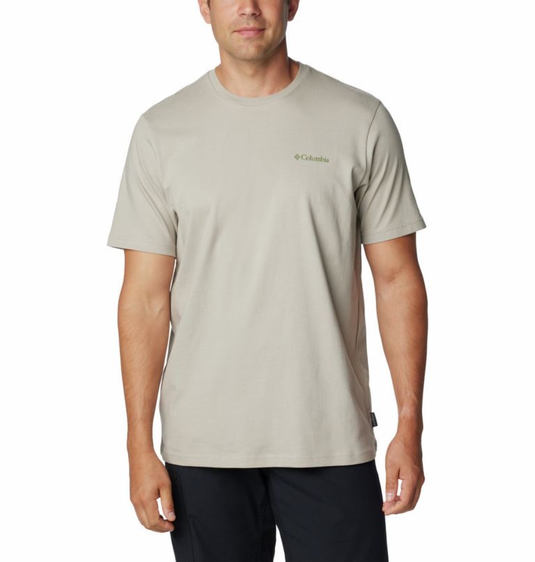 Grey Men Columbia Explorers Canyon™ Back Graphic T Shirts | 19630314