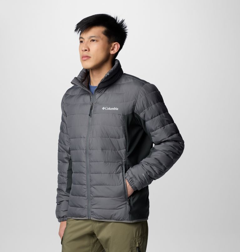 Grey Men Columbia Powder Pass™ II Hybrid Puffer Jacket | 2849409