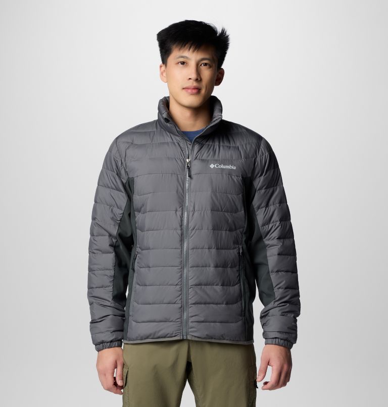 Grey Men Columbia Powder Pass™ II Hybrid Puffer Jacket | 2849409