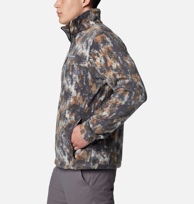 Grey Men Columbia Steens Mountain™ Printed Fleece Jackets | 99700696