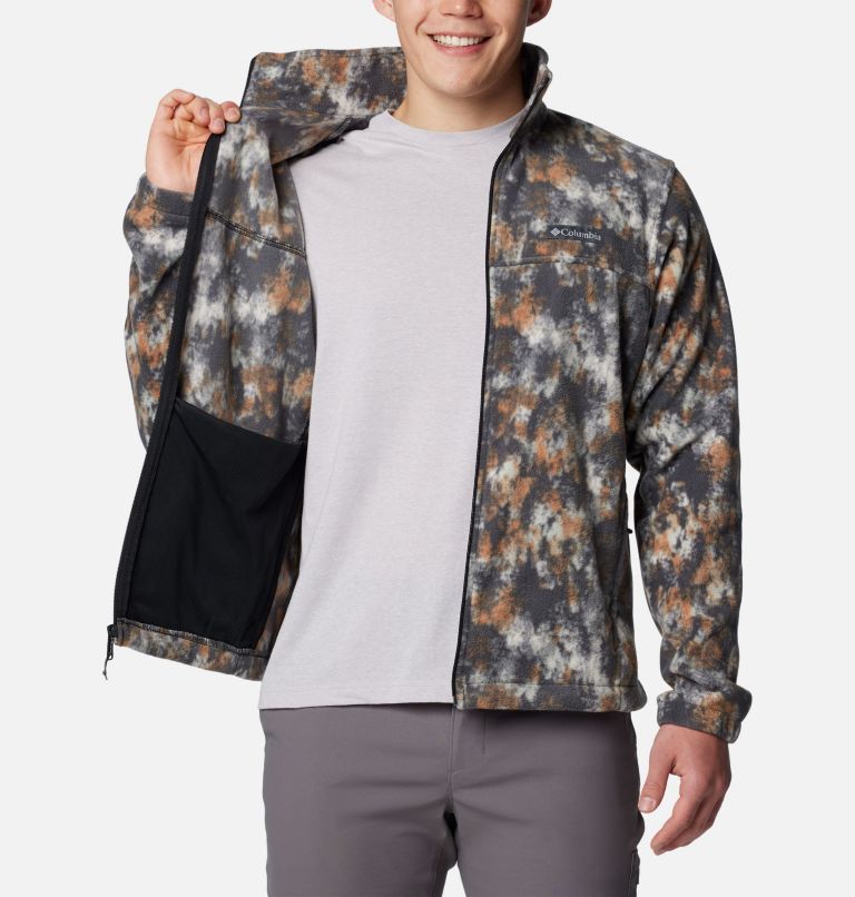 Grey Men Columbia Steens Mountain™ Printed Fleece Jackets | 99700696