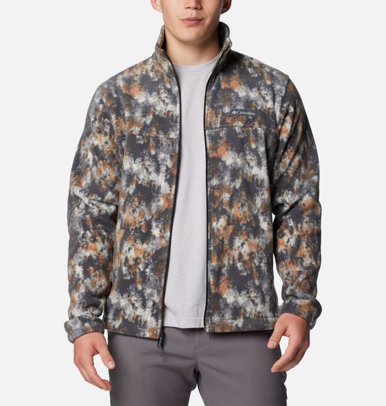 Grey Men Columbia Steens Mountain™ Printed Fleece Jackets | 99700696