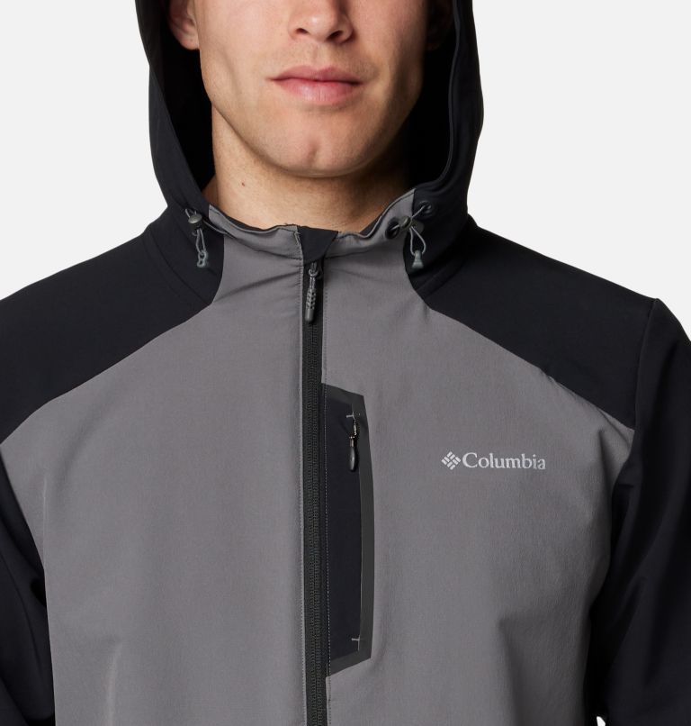 Grey Men Columbia Tech™ Softshell Hooded Jackets | 50546917