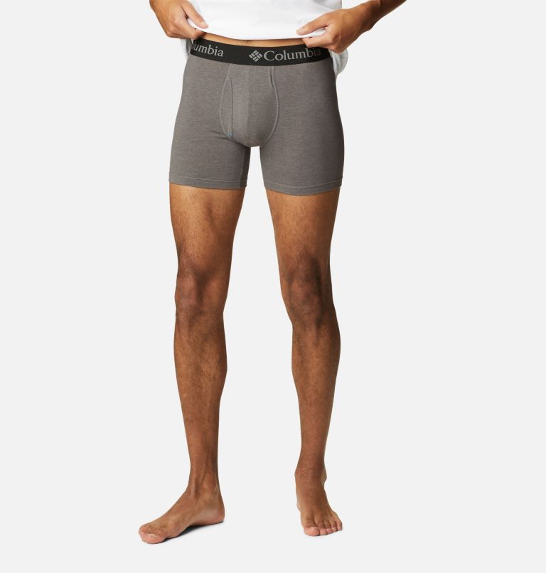 Grey Men Columbia Tri Blend Boxer Briefs 3 Briefs | 55500283