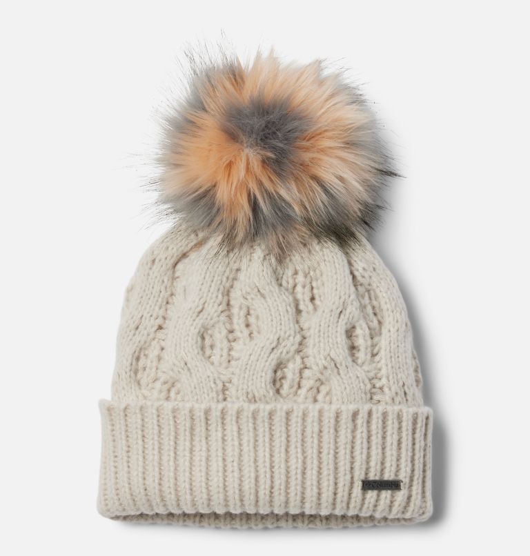 Grey Women Columbia Boundless Days™ Cable Knit Pom Beanie | 15065128