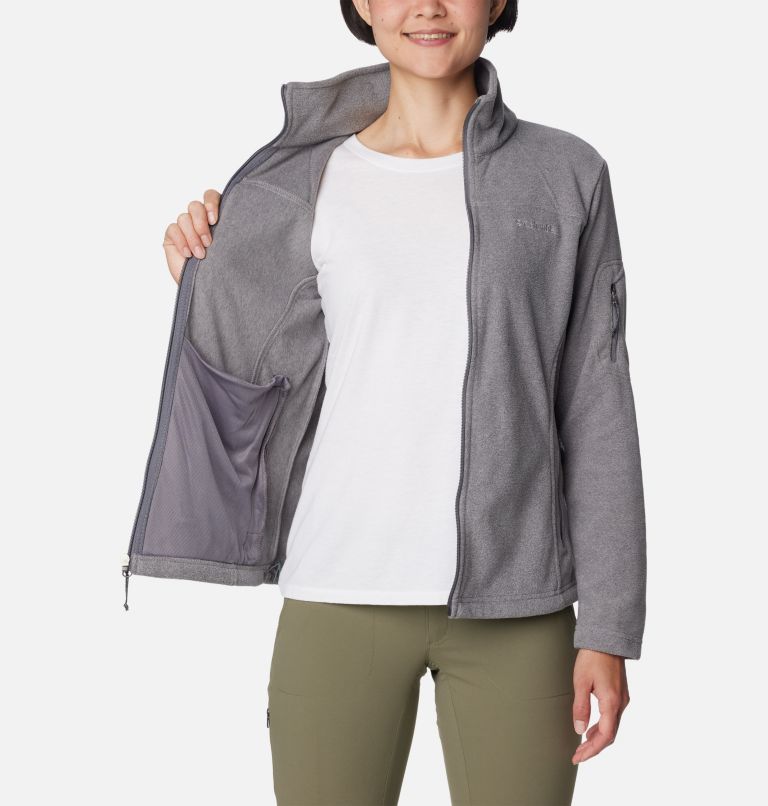 Grey Women Columbia Fast Trek™ II Fleece Jackets | 66730074