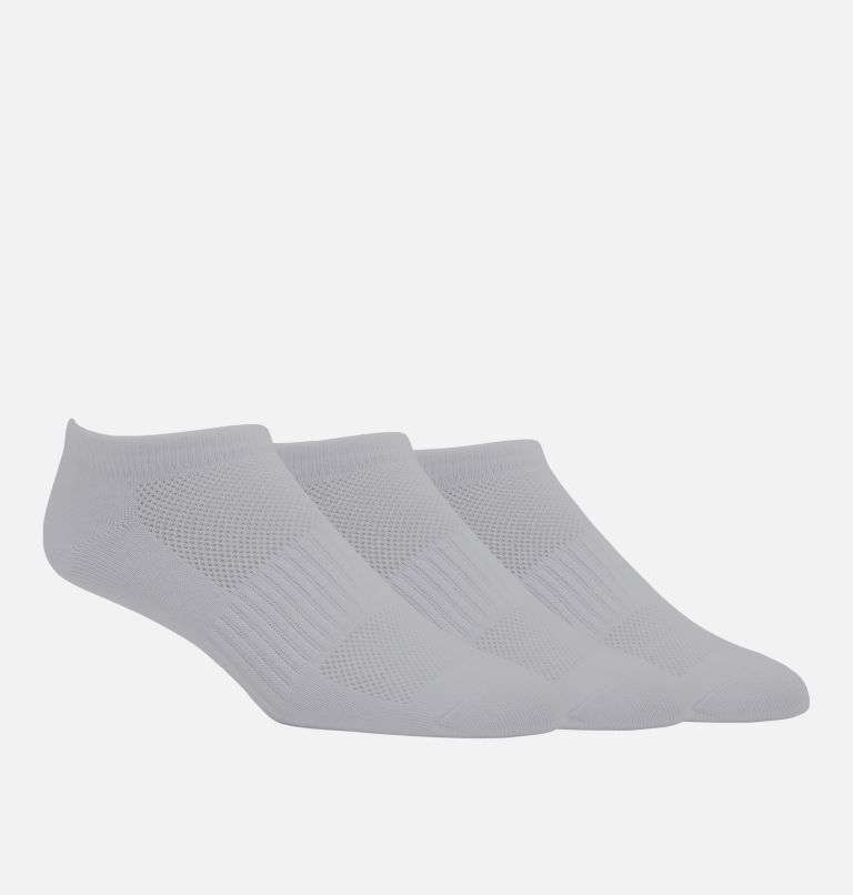 Grey Women Columbia Flat Knit No Show - 3 pack Socks | 64601650