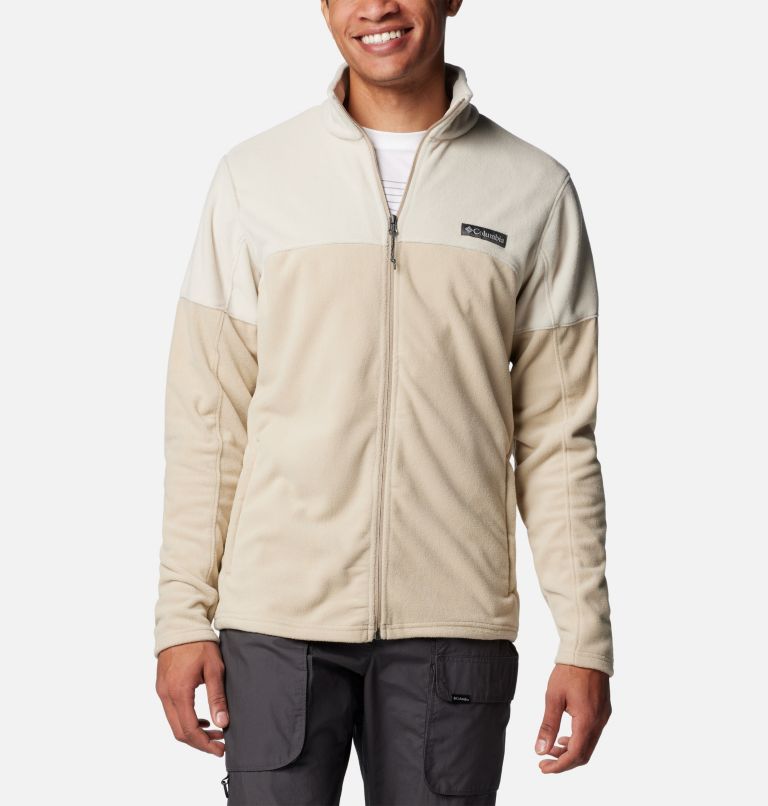 Khaki Men Columbia Basin Trail™ Full Zip Fleece Jackets | 84500826