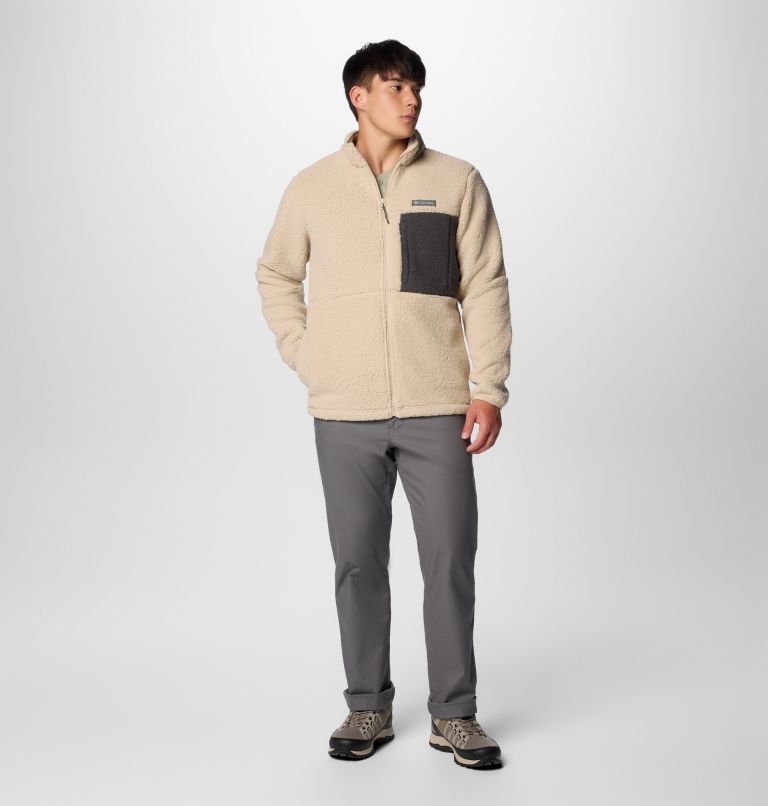 Khaki Men Columbia Mountainside™ Heavyweight Fleece Jackets | 2769349