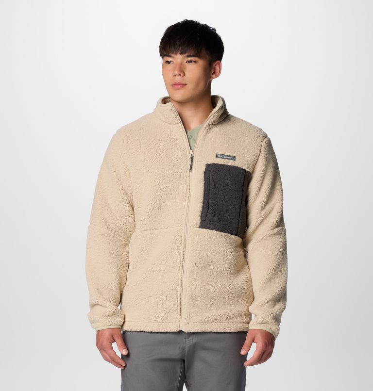 Khaki Men Columbia Mountainside™ Heavyweight Fleece Jackets | 2769349