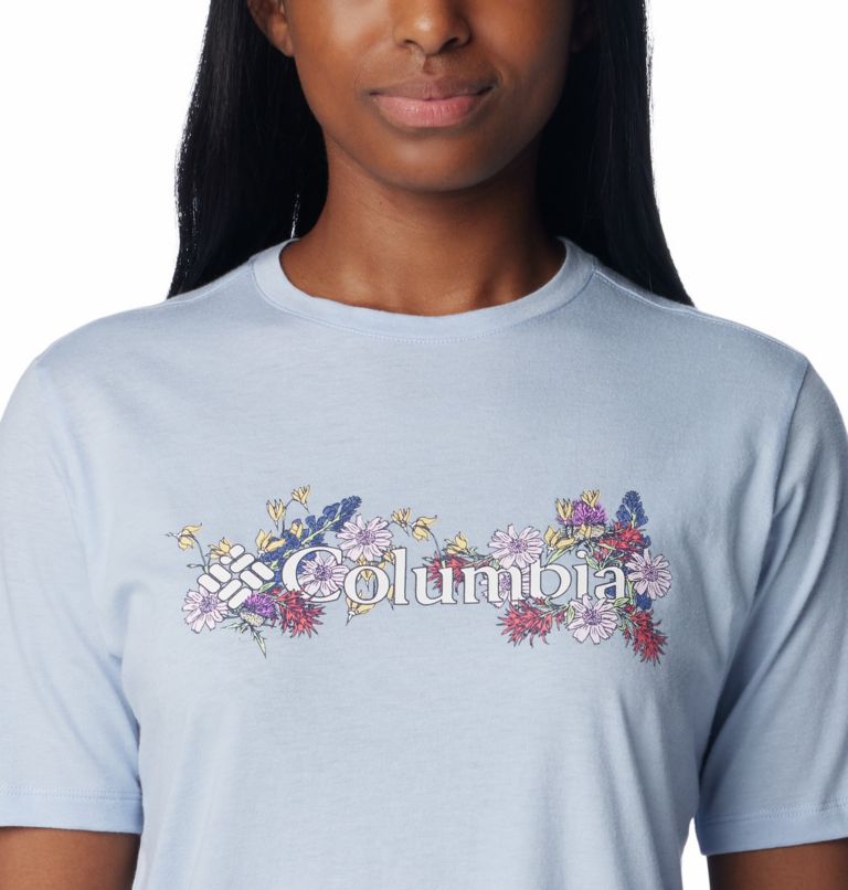 Lavender Women Columbia Bluebird Day™ Relaxed T Shirts | 45009552