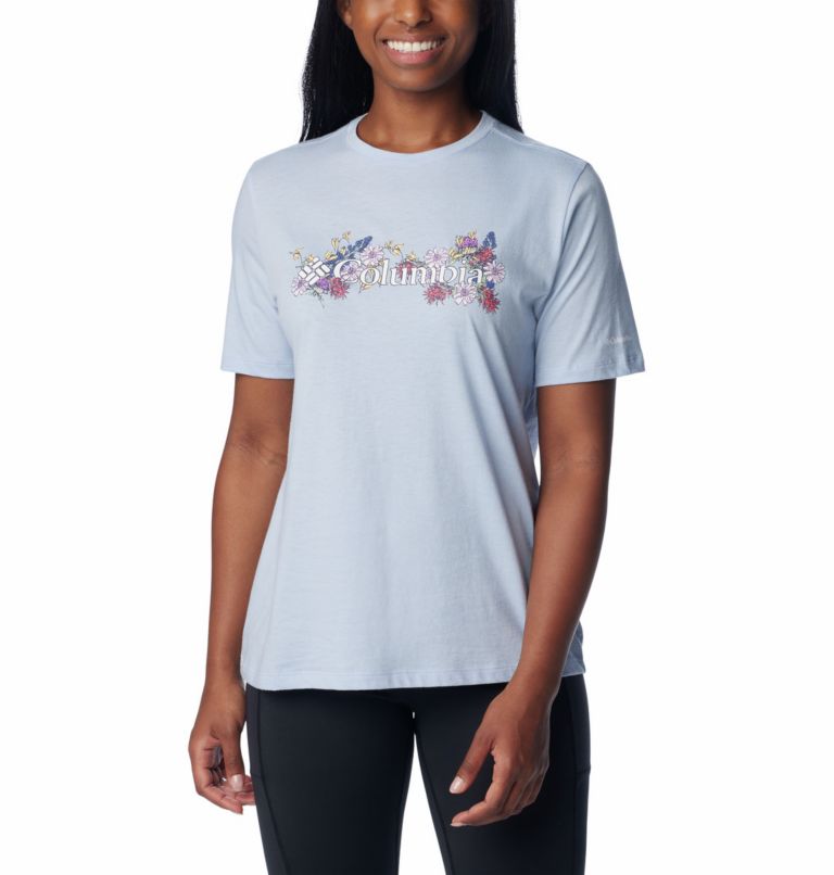 Lavender Women Columbia Bluebird Day™ Relaxed T Shirts | 45009552