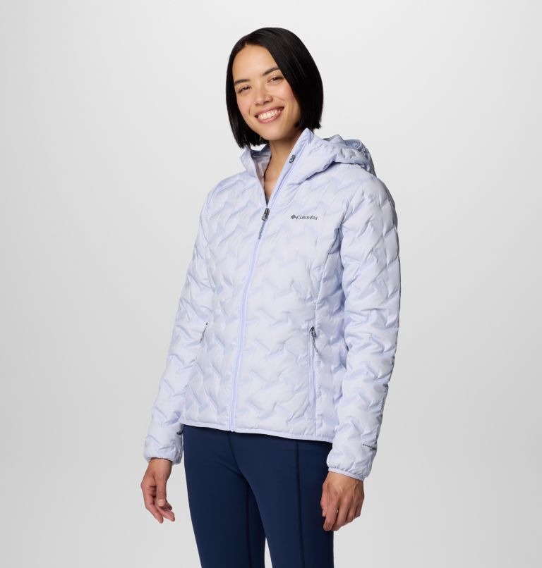 Lavender Women Columbia Delta Ridge™ II Down Hooded Puffer Jacket | 47807813