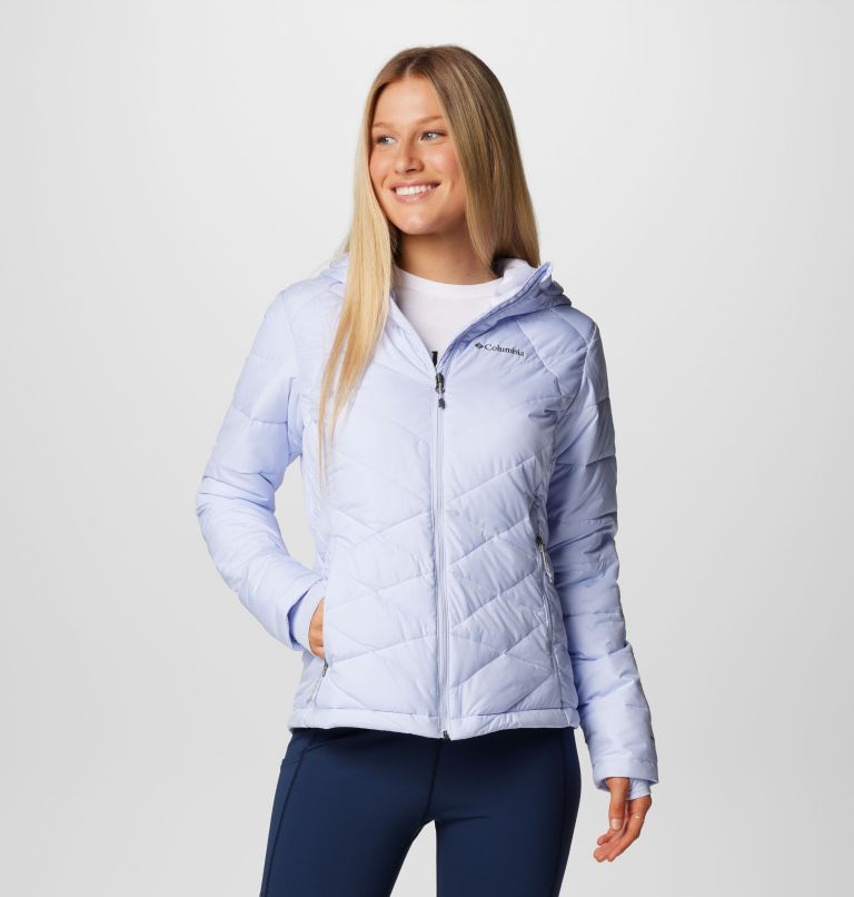 Lavender Women Columbia Heavenly™ Hooded Insulated Puffer Jacket | 21610201