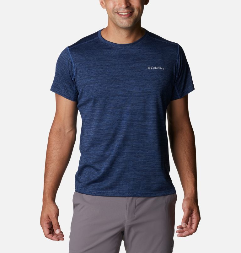 Navy Men Columbia Alpine Chill™ Zero Technical T Shirts | 45985250