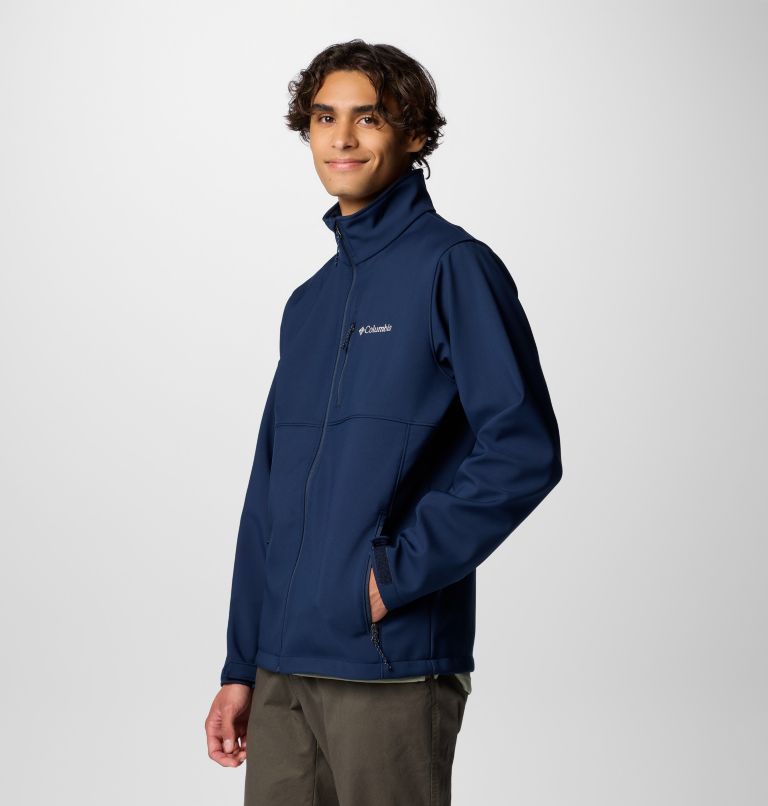 Navy Men Columbia Ascender™ Hiking Softshell Jackets | 9027870