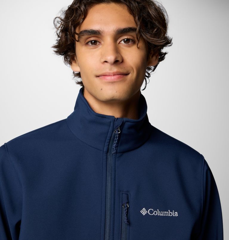 Navy Men Columbia Ascender™ Hiking Softshell Jackets | 9027870