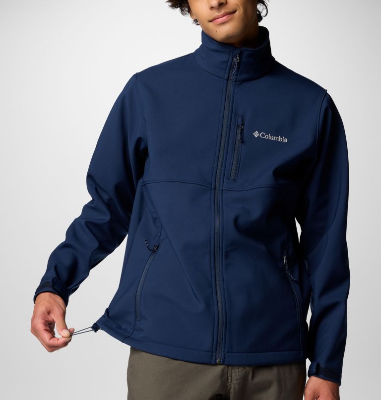 Navy Men Columbia Ascender™ Hiking Softshell Jackets | 9027870