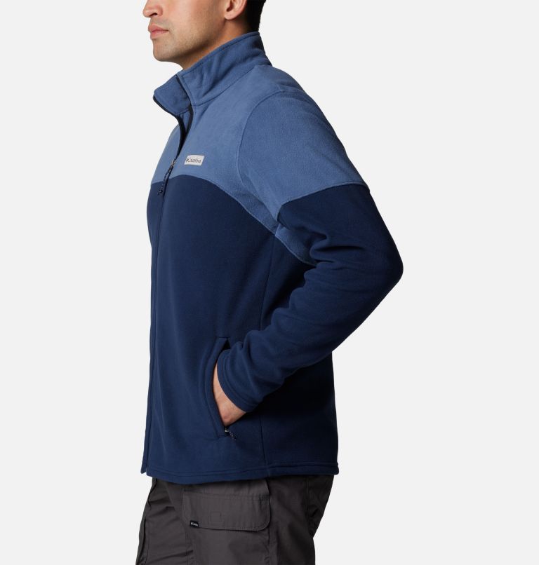 Navy Men Columbia Basin Trail™ Full Zip Fleece Jackets | 37432170