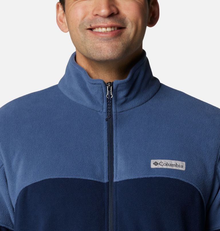 Navy Men Columbia Basin Trail™ Full Zip Fleece Jackets | 37432170