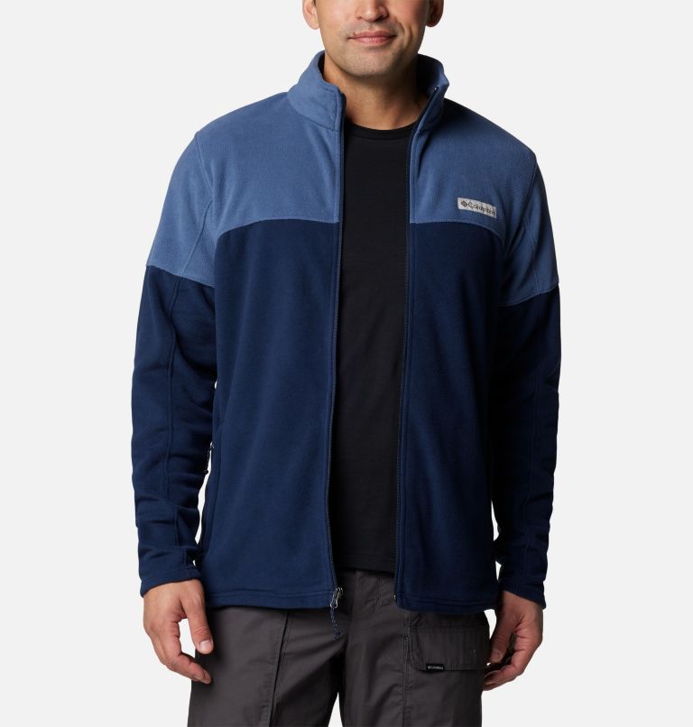 Navy Men Columbia Basin Trail™ Full Zip Fleece Jackets | 37432170