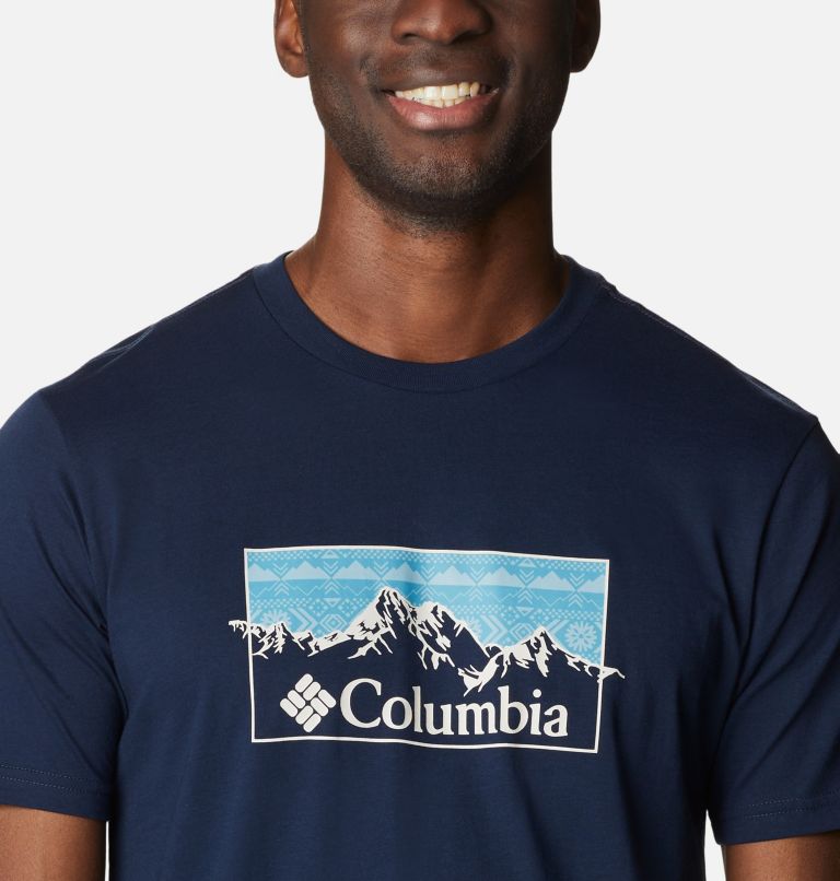 Navy Men Columbia CSC™ Seasonal Logo T Shirts | 17592379