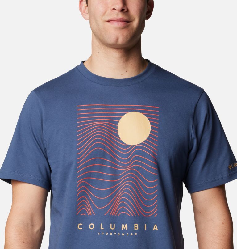 Navy Men Columbia CSC™ Seasonal Logo T Shirts | 54937817