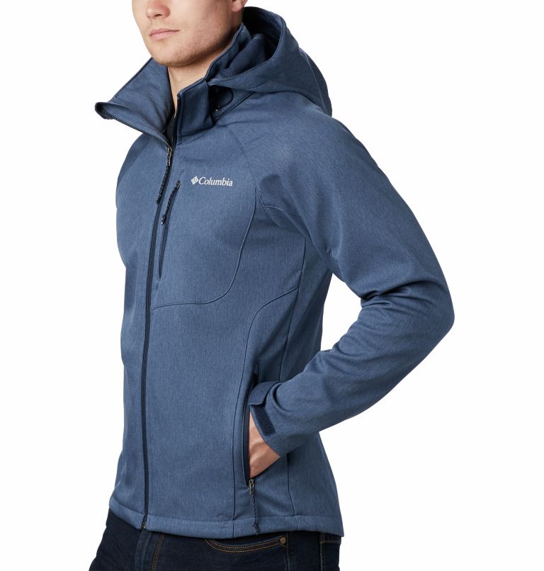 Navy Men Columbia Cascade Ridge™ II Hiking Softshell Jackets | 98297043