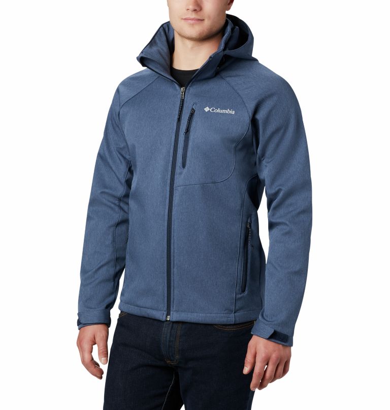 Navy Men Columbia Cascade Ridge™ II Hiking Softshell Jackets | 98297043