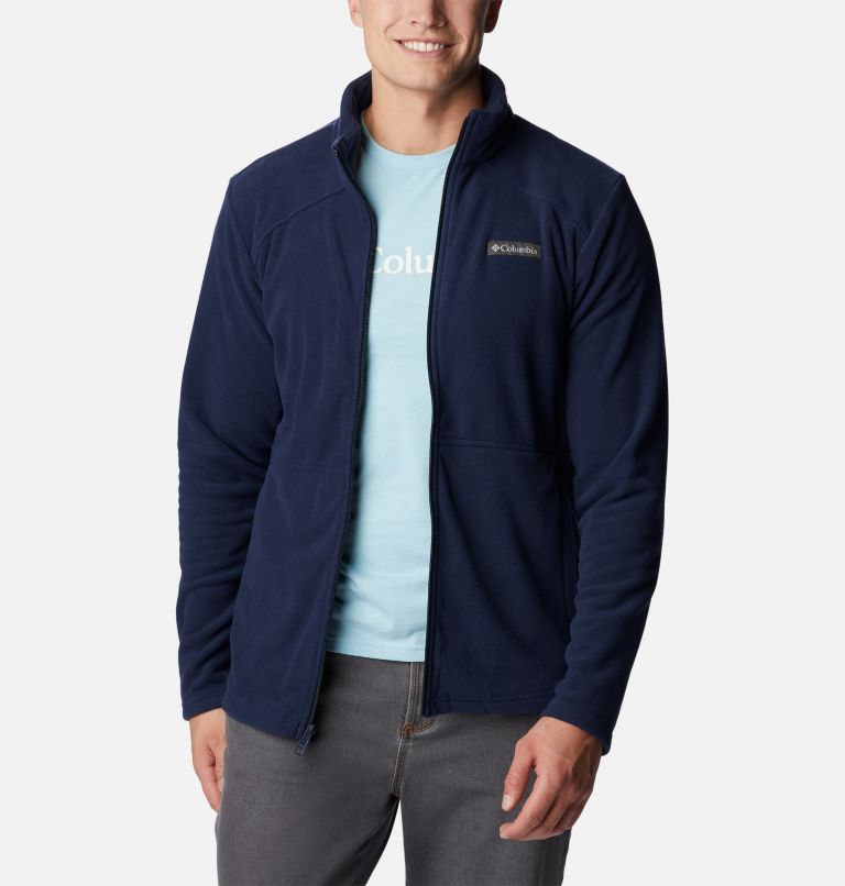 Navy Men Columbia Castle Dale™ Fleece Jackets | 97598812