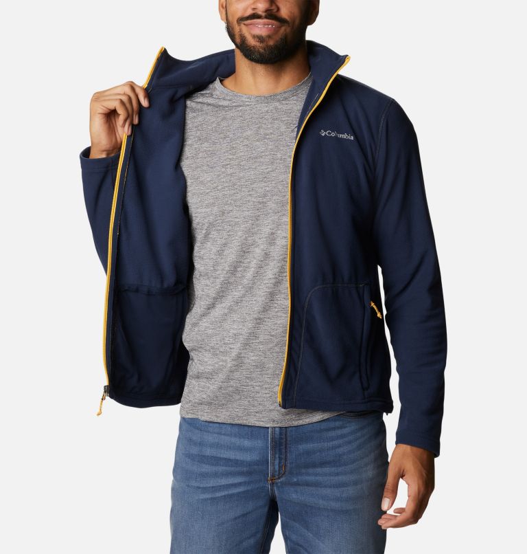 Navy Men Columbia Fast Trek™ Light Full Zip Fleece Jackets | 76336305