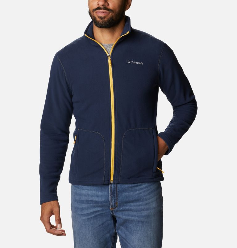 Navy Men Columbia Fast Trek™ Light Full Zip Fleece Jackets | 76336305