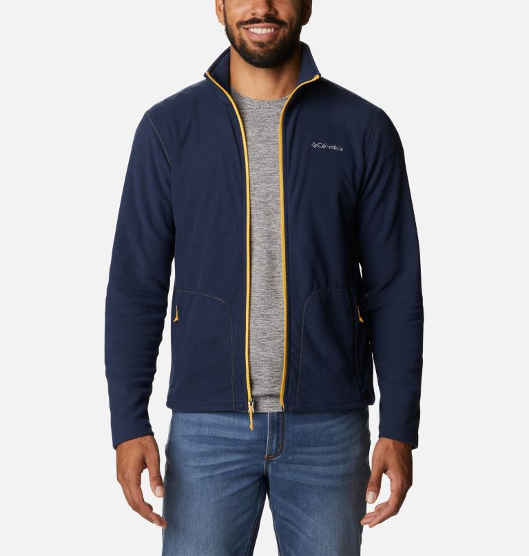 Navy Men Columbia Fast Trek™ Light Full Zip Fleece Jackets | 76336305