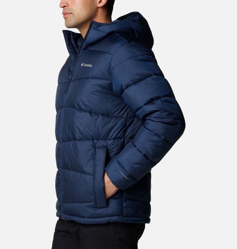 Navy Men Columbia Fivemile Butte™ II Hooded Puffer Jacket | 18757585